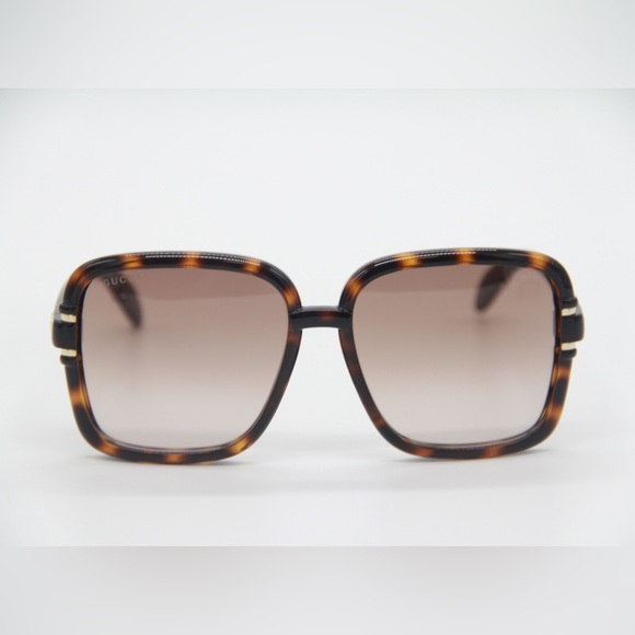 NEW GG1066S 002 WOMEN’S SUNGLASSES GUCCI GG 1066S 002 GUCCI SQUARE SHAPE HAVANA - Picture 4 of 15